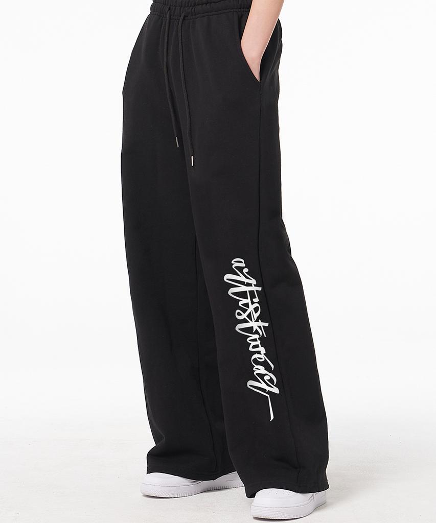 ARTISTWEAR [Atw] Широкие эластичные брюки с автографом