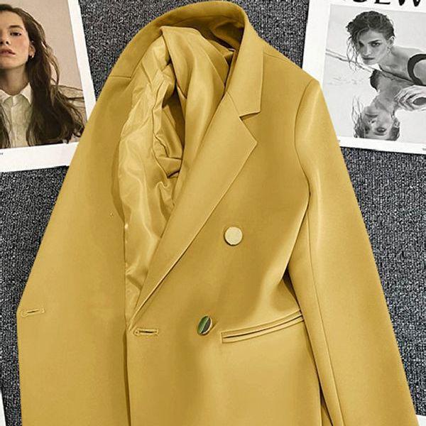 Женский черный костюм большого размера с драпировкой и металлической пуговицей