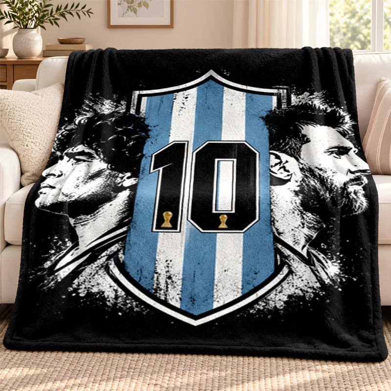 Diego Maradona blanket Flannel Blanket Soft Cozy Plush Throw for Sofa Bed Lightweight Home Decoration Outdoor camping
