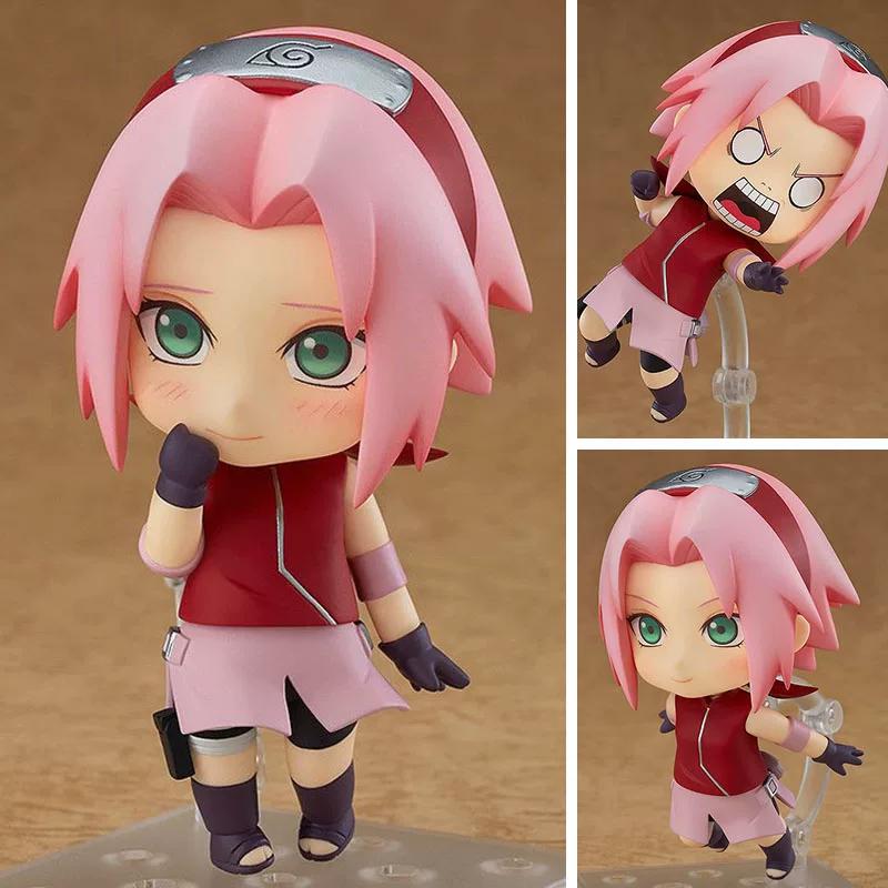 16 шт. Nendoroid Наруто Ураганные Хроники Q Версия Аниме Фигурка Действия Наруто Итачи Саске Какаши Подвижная Модель Игрушка Подарок на День Рождения