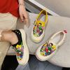 Mary Jane Shoes Women's New Spring Platform Lazy One-pedal Canvas Single Shoes Casual Sports Board Shoes