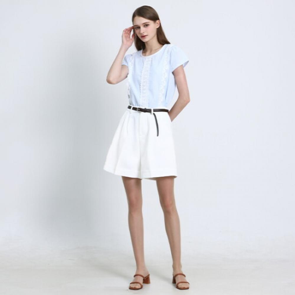 Ozoc Belt Two Tuck Shorts