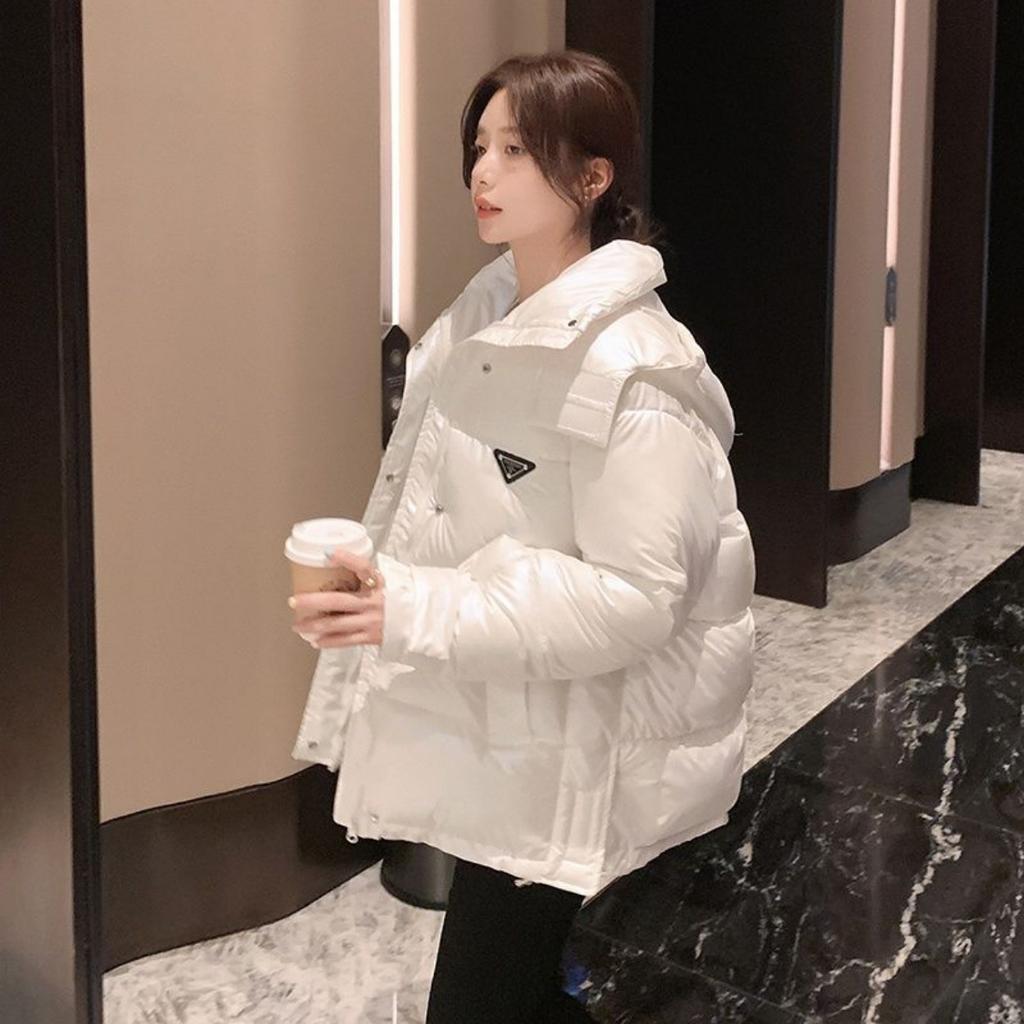 Большие размеры Хлебная одежда Средние и длинные пуховые изделия с хлопковой подкладкой Новые модные женские зимние пальто Толстые куртки с хлопковой подкладкой