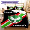 Amedspor Pattern Bedding Set Quilt Cover Pillowcase Home Decor Gift (1 * duvet cover + 2 * pillowcase, without core)