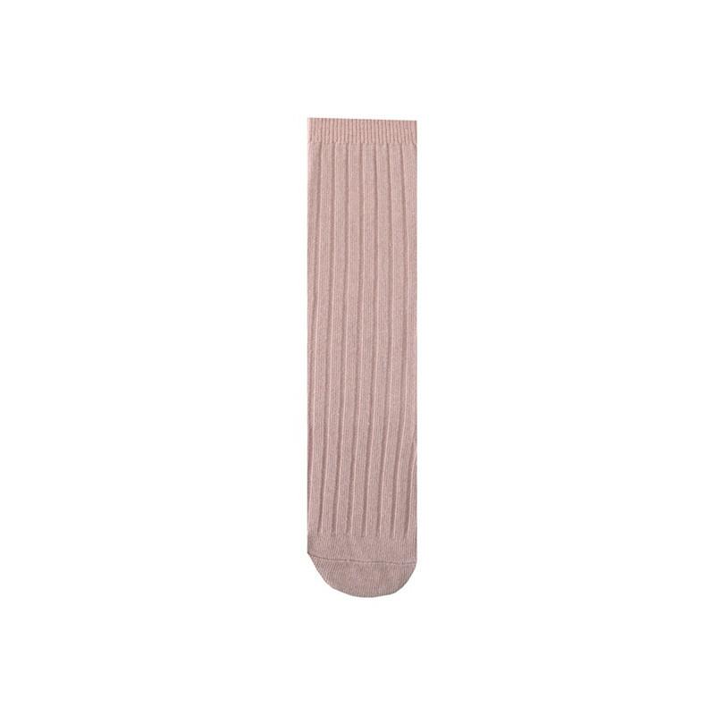 Soft Cotton Ribbed Knee High Socks for Baby Toddler Kids Breathable Solid Long Leg Warmers for Newborn Boys and Girls