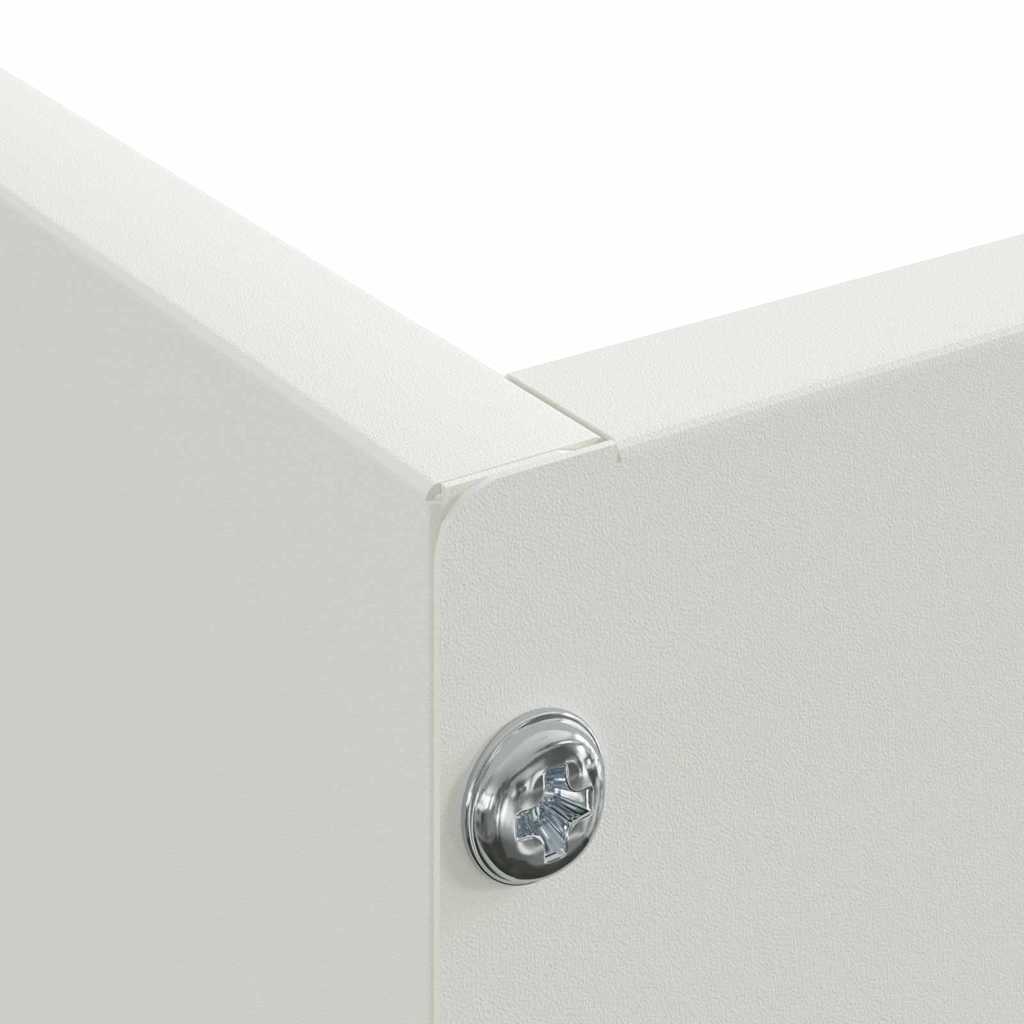 Lawn Edging White 60 x 60 x 13 cm Steel