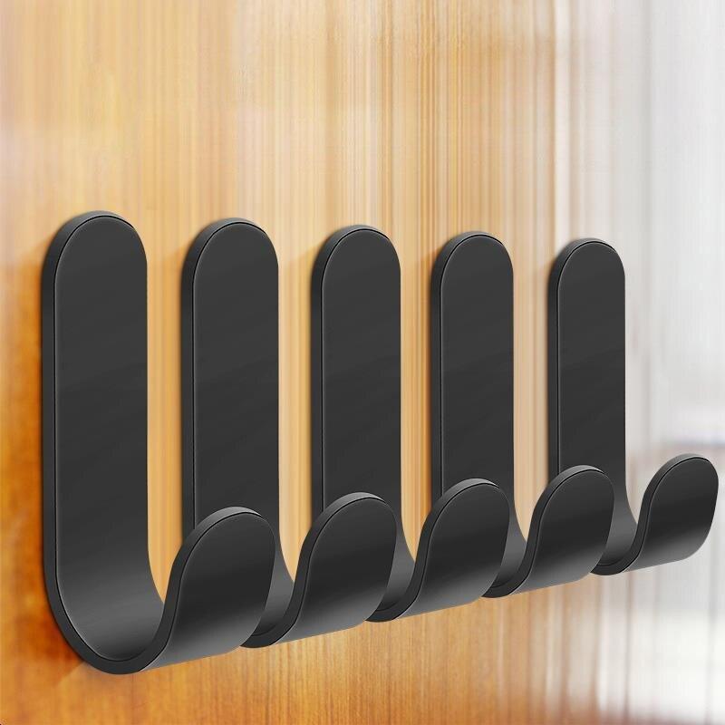 Крючок из прочной вискозы без проколов, многофункциональный, для ванной комнаты, за дверью, для одежды, полотенец, хозяйственные принадлежности