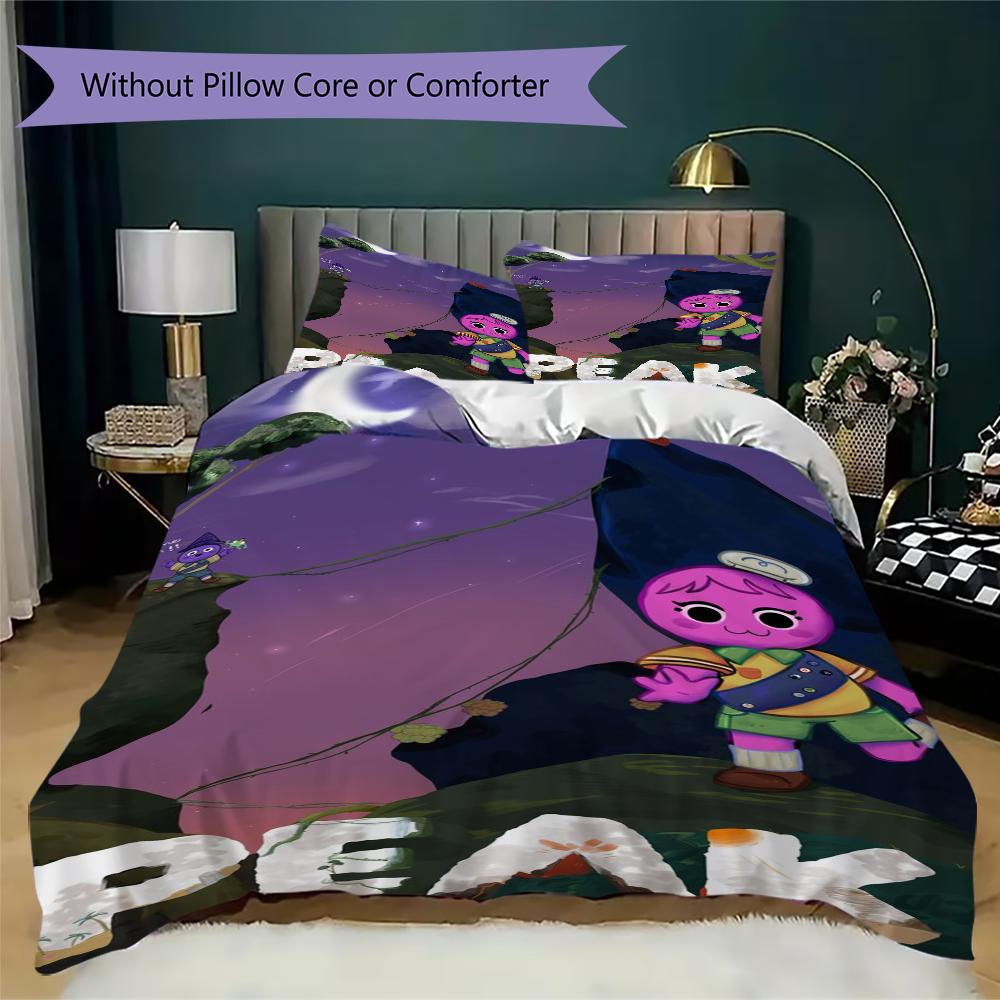 Peak Pattern Bedding,Quilt Set Quilt Cover Pillowcase Home Birthday Gift(1 * duvet cover + 2 * pillowcase, without core)_lx