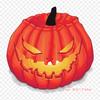 Calabaza Terror Pumpkin Jack O' Lantern Iron On Heat Transfer Printing Vinyl Patches Sticker for Clothes DIY Appliques Washable Patches