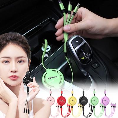 3-в-1 Micro USB Type C Зарядный кабель Мульти-зарядное устройство Для Jaguar-XE XF XJ XS B99 X-TYPE F-PACE I-PACE E-PACE F-PACE S-TYPE C-TYPE C-X16 C- X75 E-TYPE