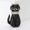Брошь с капающей кошкой, корсаж из мультфильма с бриллиантами из сплава, модная булавка для одежды для женщин