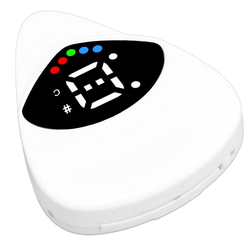 Гитара Два в одном Медиатор Тюнер Высокая Чувствительность Светодиодный Свет Питание от Батареи 12-тоновый Электронный Тюнер для Электрогитары