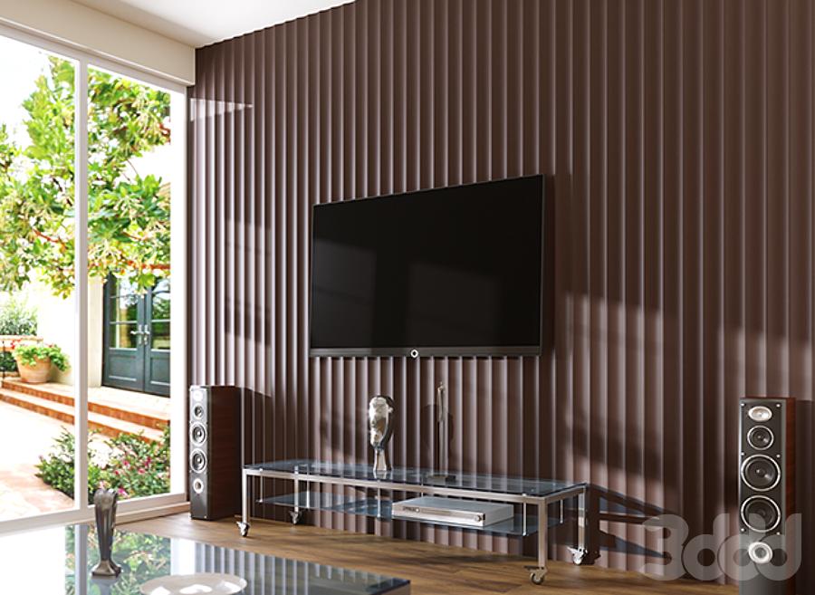 3D Wall Panel Mold for Gypsum, Plaster or Concrete Tile for Decorative Wall Panels 'Fashion'