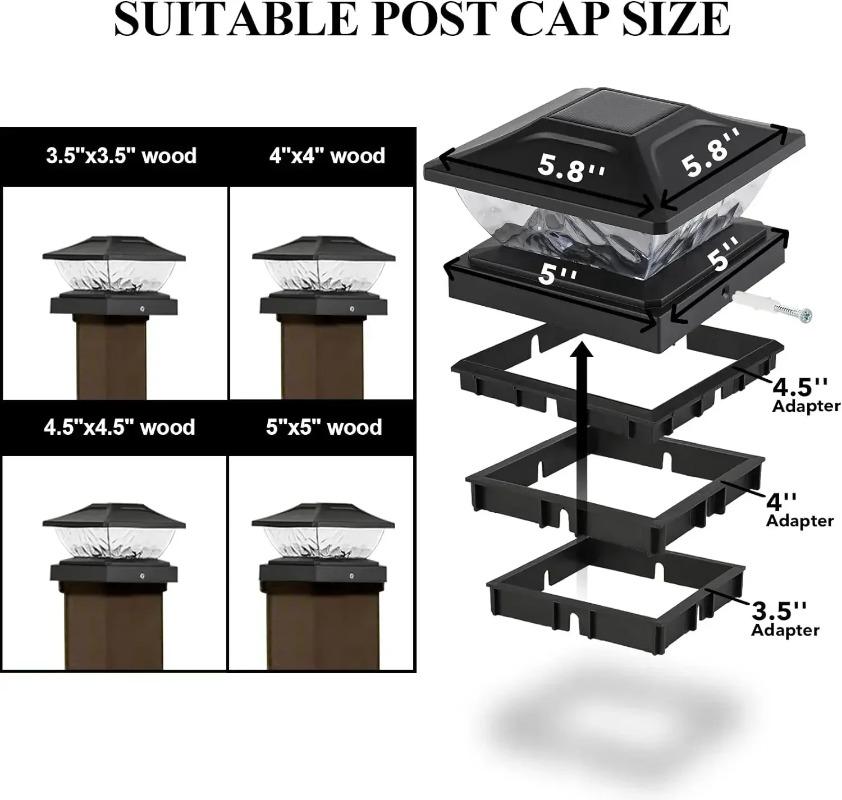Солнечный свет на открытом воздухе IP65 солнечный столб светильник вилла столб лампа забор ворота столб светодиодный светильник для дома ворота патио сад