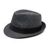 Oblique Striped Top Hat Spring and Autumn Casual Versatile Jazz Hat Small Brim Hat Men's Summer Sun Hat Sun Hat