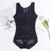Бесшовный утягивающий боди-корсет из сетки, тонкий, для формирования фигуры, комбинезоны, послеродовое корректирующее белье, женский