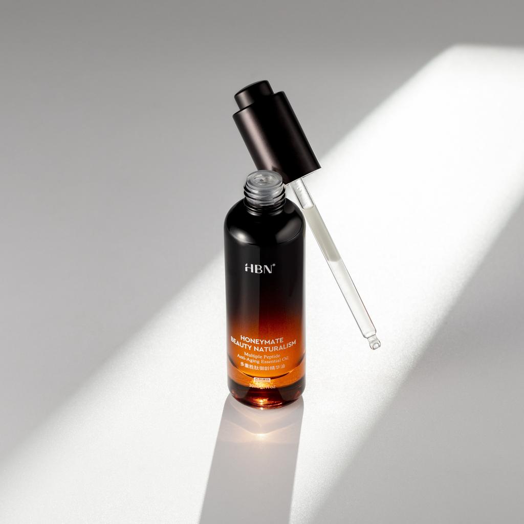 HBN Glitter Bottle essence Oil Facial Multi VC Peptide Anti wrinkle Firming Water Oil Balance
