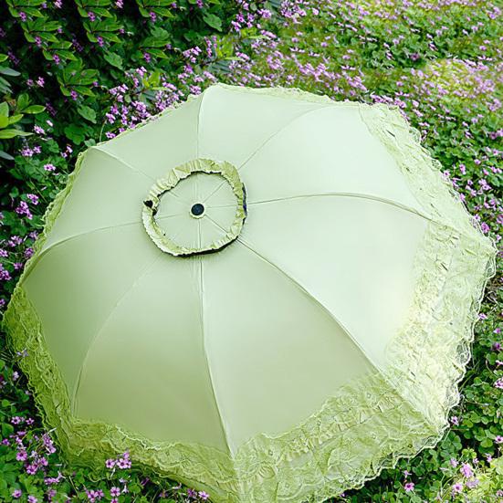 Кружевной складной зонт, портативный, солнцезащитный, с защитой от ультрафиолета, ветрозащитный, легкий, водонепроницаемый, для путешествий, мини-зонт от солнца