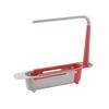 Retractable Kitchen Sink Utensil Drainer and Space-Saving Organizer Basket