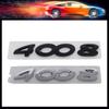 3D Premium ABS 4008 Letters for 4008 Car Fender Trunk Rear Bonnet Decal Emblem Badge Sticker