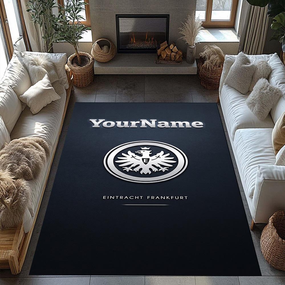 Eintracht Frankfurt Customize Your Name Carpet Design For Living Rooms Foyer Outdoor Game Room Antislip Carpet Office Home Decor Wedding Party Gift