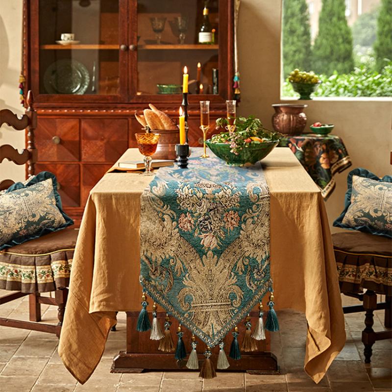 Новый винтажный роскошный настольный флаг, хит продаж, скатерть для гостиной в сельском стиле, европейский высококачественный пылезащитный журнальный столик, полотенце, чехол для ТВ-шкафа