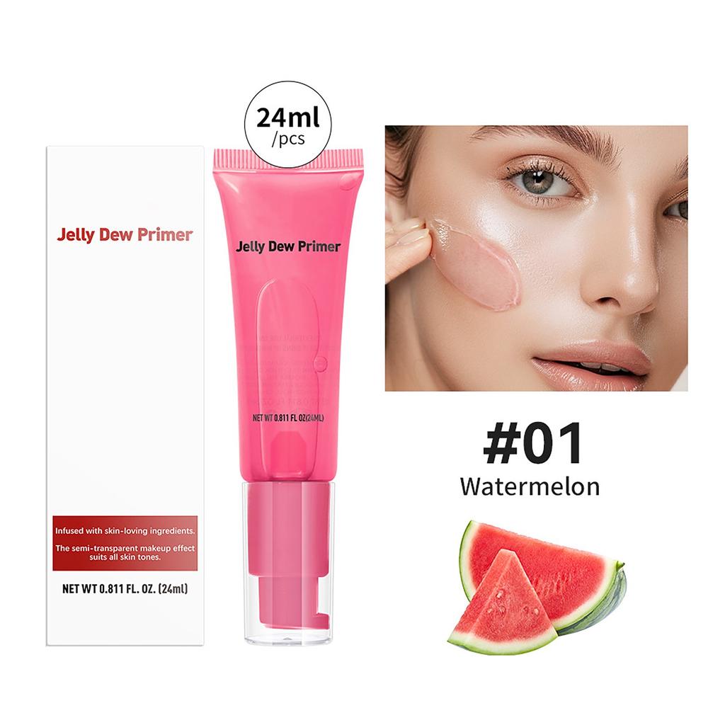 Jelly Dew , Hydrating Face , Minimize Pores Fine Lines & Smooth Skin, Grip Makeup , Gel-Based Moisturize Foundation For All Skin 24ml
