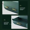 Dustproof Makeup Storage Box with LED Mirror Large Capacity Multiple Compartments Countertop Makeup Storage Organizer
