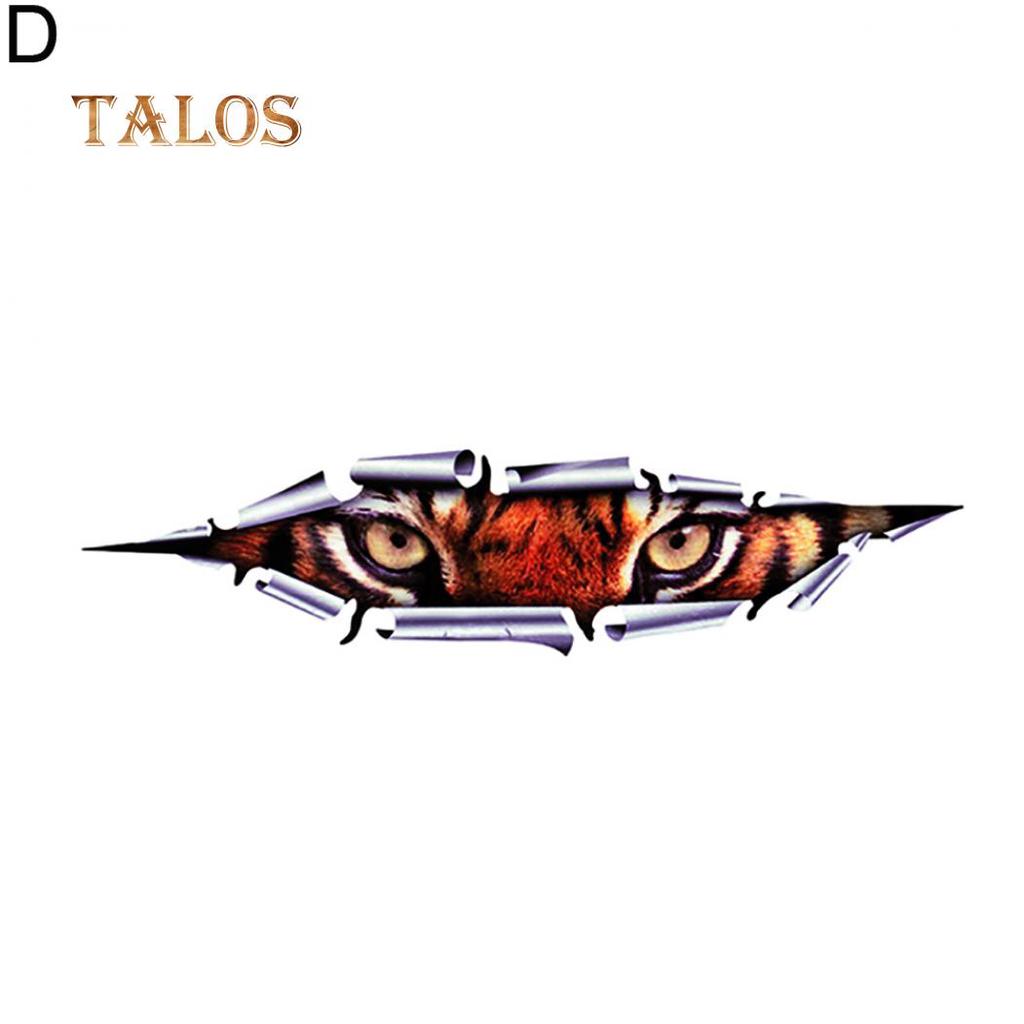 Funny Car Sticker 3D Peeking Animal Voyeur Reflective PET Decal Styling Decor Car's Goodsti