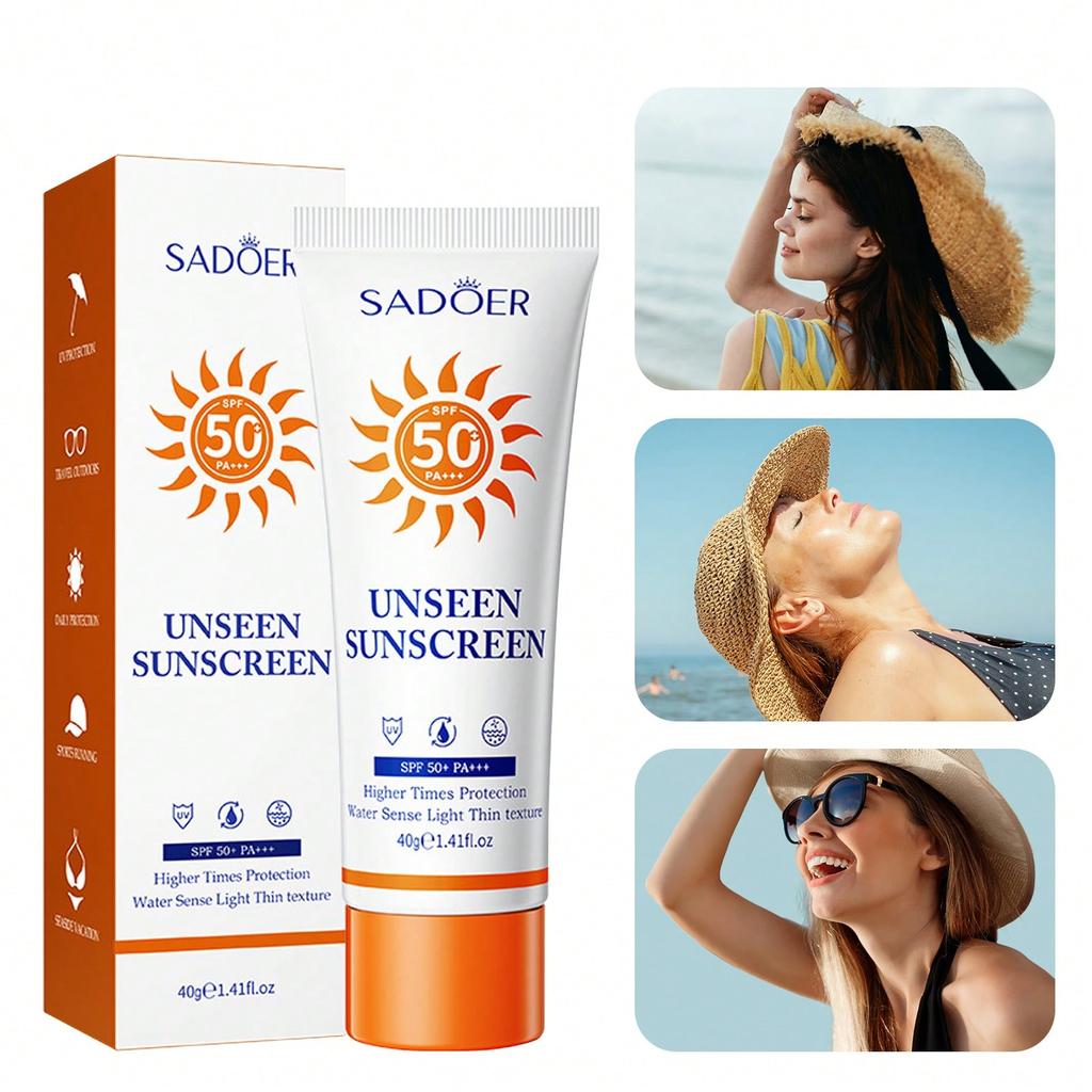 1 шт. Солнцезащитный крем-пюре SPF50 PA+++, Солнцезащитное средство и база под макияж в одном, Солнцезащитный крем с УФ-защитой, Освежающий A