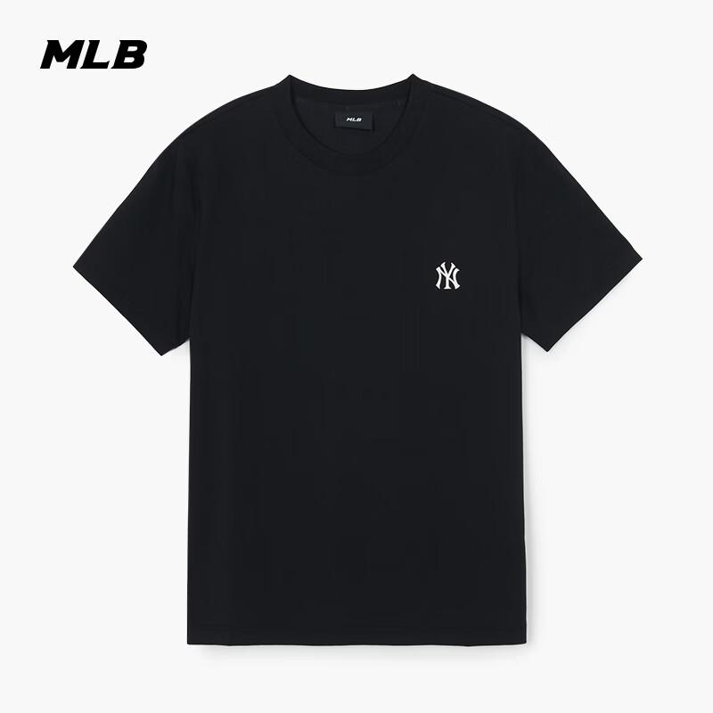 Унисекс футболка MLB однотонная с круглым вырезом и коротким рукавом