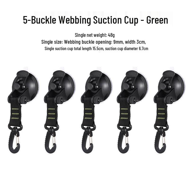 Suction Cup Hook for Wall, Glass, and Car Roof Tent Storage