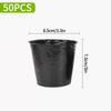50/100 шт. Черные горшки для рассады Горшок для посадки Черный мешок для выращивания Дышащий стаканчик для пересадки Контейнер для овощей Горшок для рассады