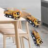 1/50 Scale Tipper Truck Alloy Diecast Toy Model Dump Engineering Transport Truck Sound Light Pull Back Gifts For Kids B380
