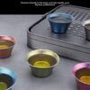 Double Wall Titanium Tea Cup Heat Insulated Chinese Tea Cup Gongfu Tea Cup  Camping and Travel