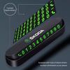 WOHE7 Car Temporary Parking Card Auto Emblem Phone Number Card Plate For Skoda Octavia Superb Rapid Kodiaq Fabia Kamiq Enyaq iV Scala