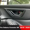 Для Subaru Forester SK 2018   Накладка на внутреннюю ручку двери (чаша) из углеродного волокна, отделка, аксессуары для интерьера