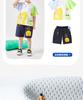 B. Duck Yellow Duck Children's Clothing for Boys and Girls Summer Cute and Fun Printed Polo Shirt