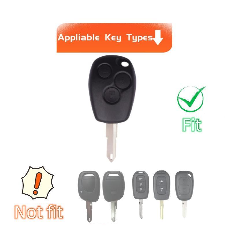 Чехол-брелок для Renault Megane Modus Espace Laguna Duster Logan DACIA Sandero Fluence Clio Kango с 3 кнопками, чехол для ключей от машины