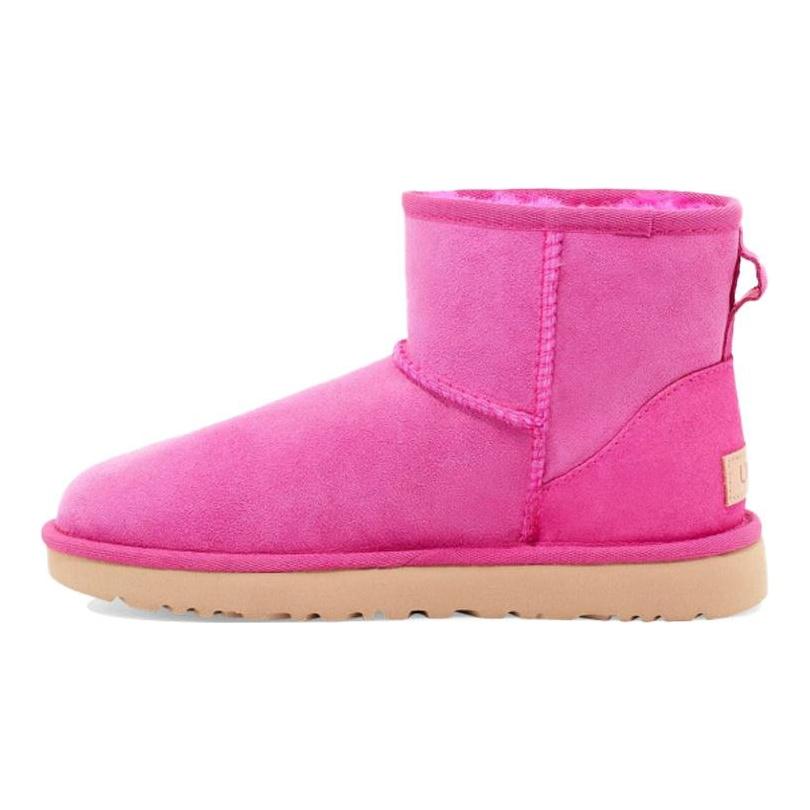 UGG Классические мини II Ботинки Снегоступы Розовые Женские 1016222-RCR