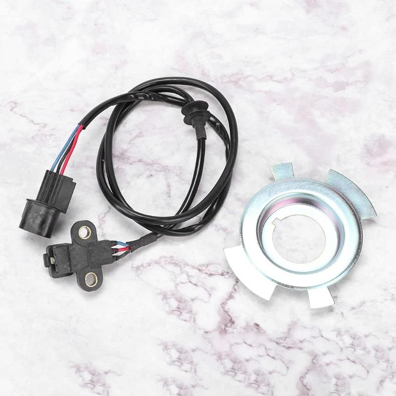 Crank Angle Sensor MD348238 MD342826 for L200 1996-2007 Replacement Crank Position Sensor with Vane Plate