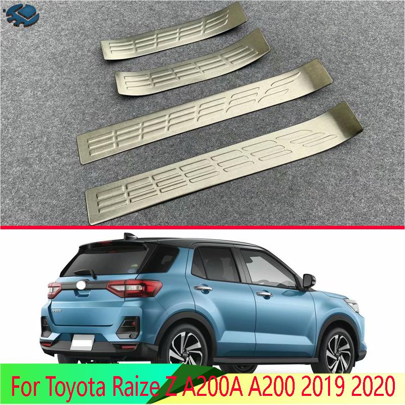 Для Toyota Raize Z A200A A200 Нержавеющая сталь Внешняя накладка на порог двери Накладка от царапин Подножка Декоративная накладка Защита