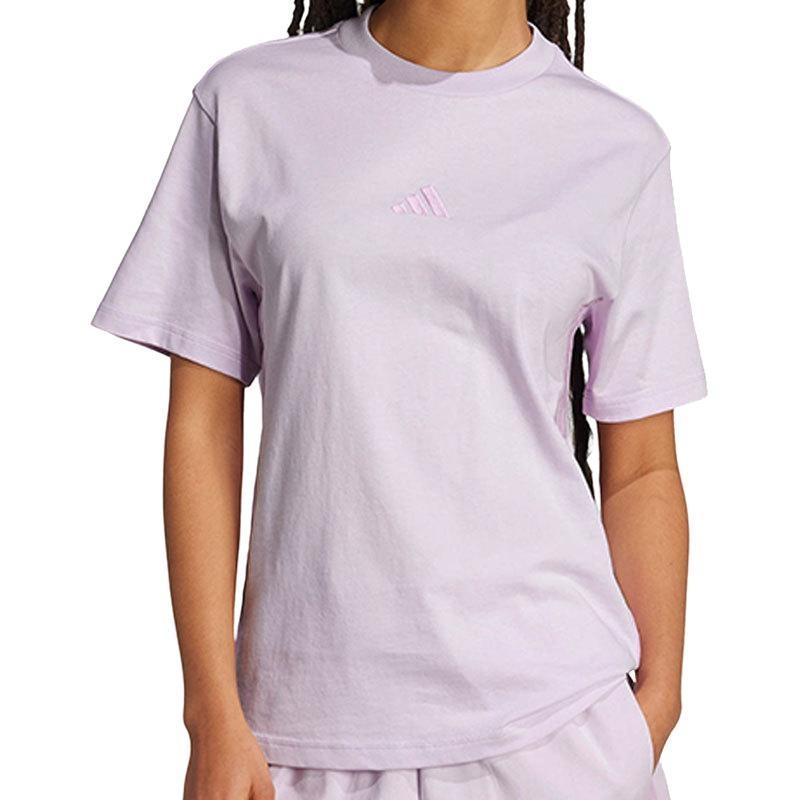 (WMNS) adidas Logo T-Shirt Asia Sizing 'Pink' Women's JE1238