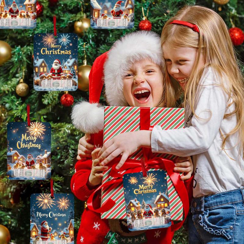 Рождественские держатели для денег, рождественская елка, денежная карта, 8 шт., праздничный зажим для денег, декоративные, практичные, забавные украшения, деньги