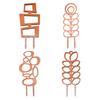 Wood Plant Bracket Leaf Shape Trellis Vine Support Stand Easy Installation Multifunctional