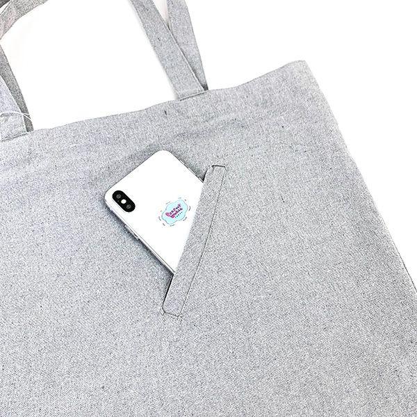 Плоская большая сумка Snoopy серого цвета для школьного офиса PEANUTS