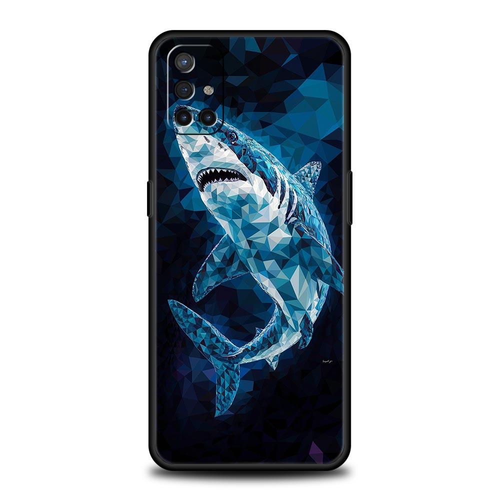 Чехол для телефона с рисунком акул на море Для Oneplus 13R 13 12R 11 10T 10R Nord N100 N200 N10 10 9 9R 9RT CE 3 2 Z Pro Мягкий ТПУ Чехол