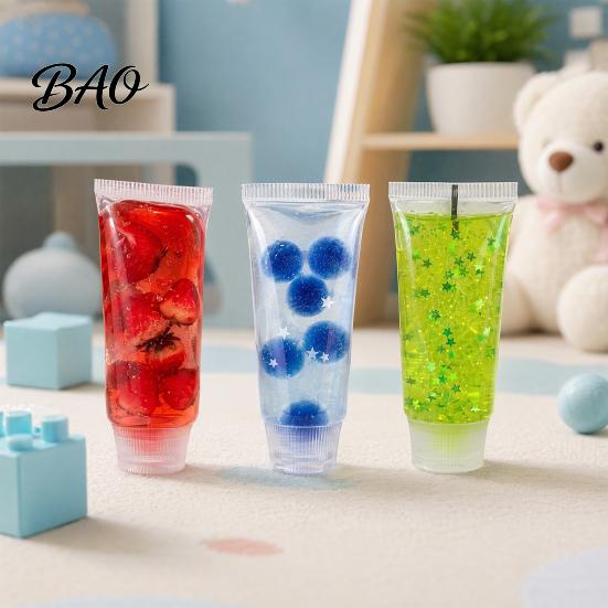 Stress Relief Gadget Toothpaste Tube Toy, Slow Rising Clear Squeeze Anti-stress Toy Anxiety Reduction Hand Exercise Relaxation for Home Office