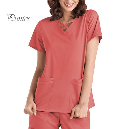 2 шт./компл. комплект унисекс больничной формы с v-образным вырезом и короткими рукавами, карманы, топы, брюки с эластичной резинкой на талии, быстросохнущие больничные стоматологические скрабы для медсестер, униформа