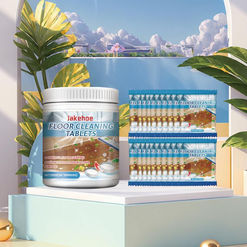 Brightening Floor Cleaning Tablets for Wood Marble Surfaces Strong Stain Removal and Polishing for Household Use